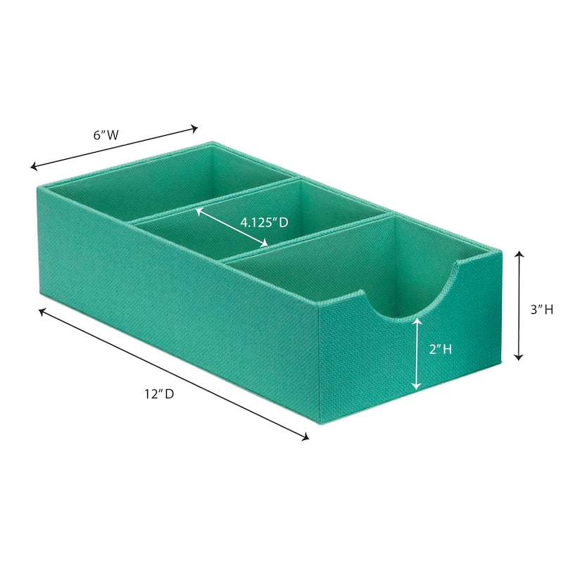 Household Essentials 3-Compartment Drawer Organizers
