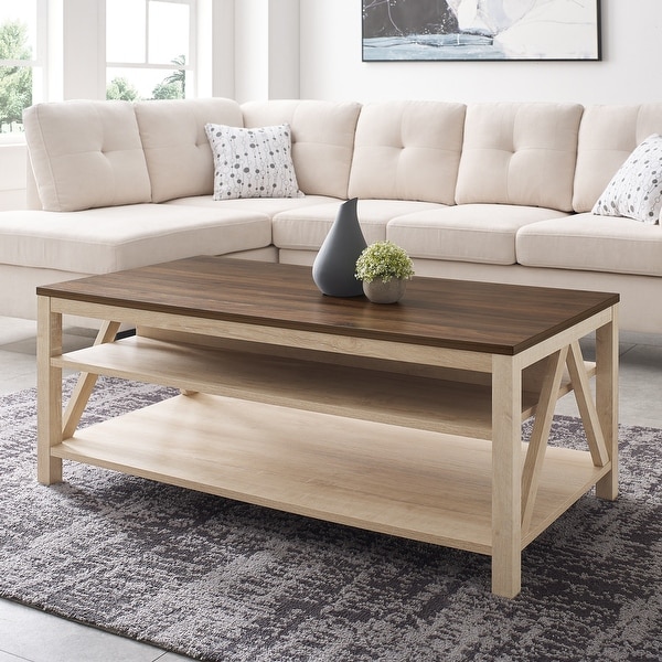 The Gray Barn Paradise Hill A-Frame Coffee Table. Opens flyout.
