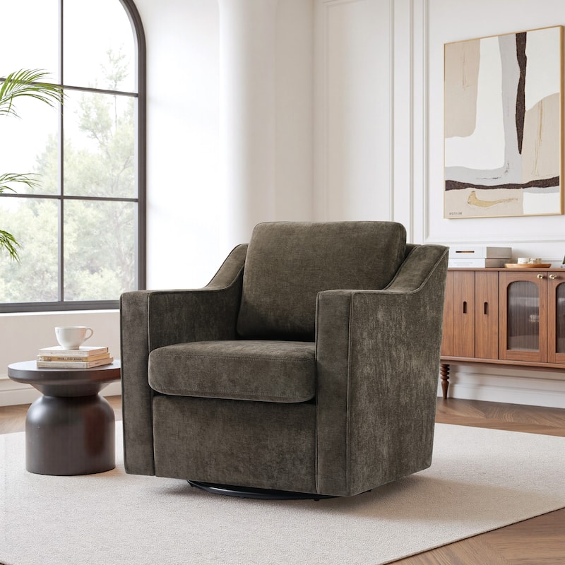 Modern 30.5" W Swivel Armchair Accent chair
