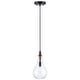 preview thumbnail 10 of 11, CO-Z Farmhouse Teardrop Semi Flush Mount Ceiling Light Fixture - Walnut & Black