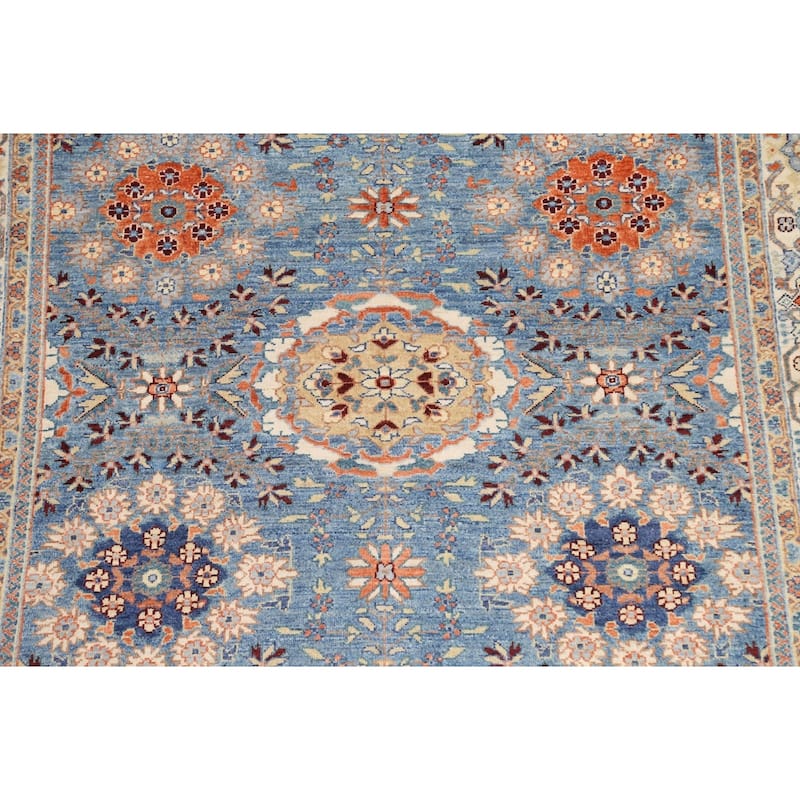 Vegetable Dye Floral Ziegler Traditional Area Rug Wool Hand-knotted - 5'11" x 8'11"