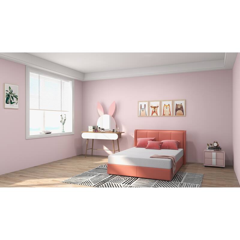 8 INCH Memory Foam Mattress Bed in a Box, Medium, Green Tea and Cooling Gel Infused CertiPUR-US Certified, Made in USA