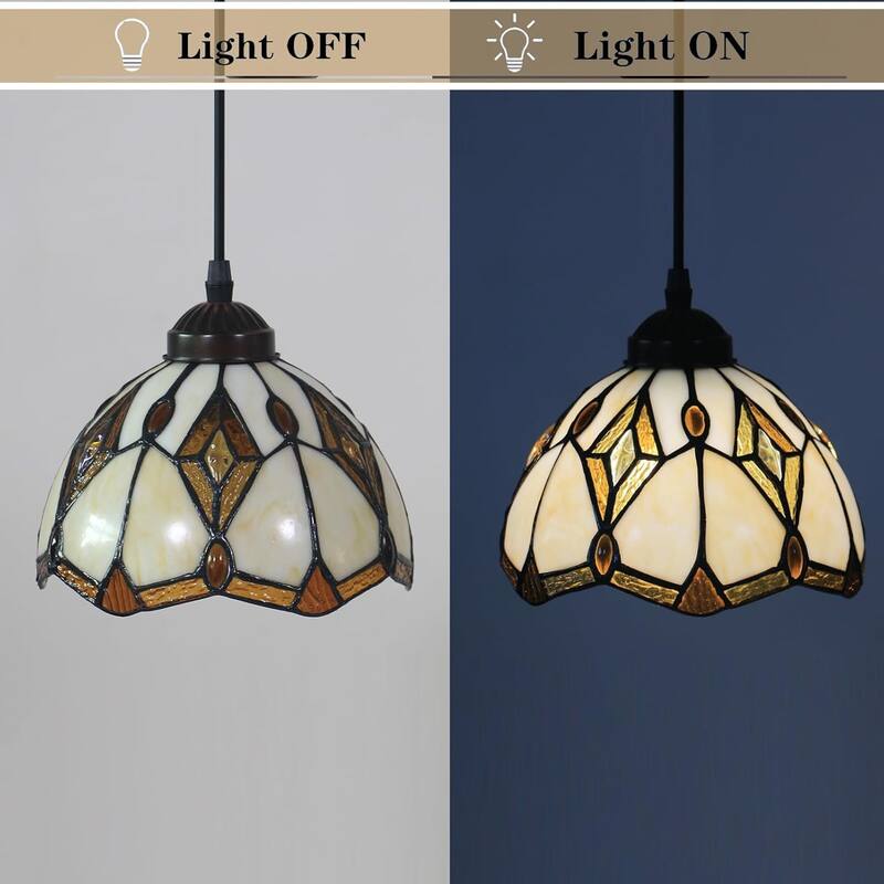 Tiffany pendant light black hanging lamp glass ceiling light
