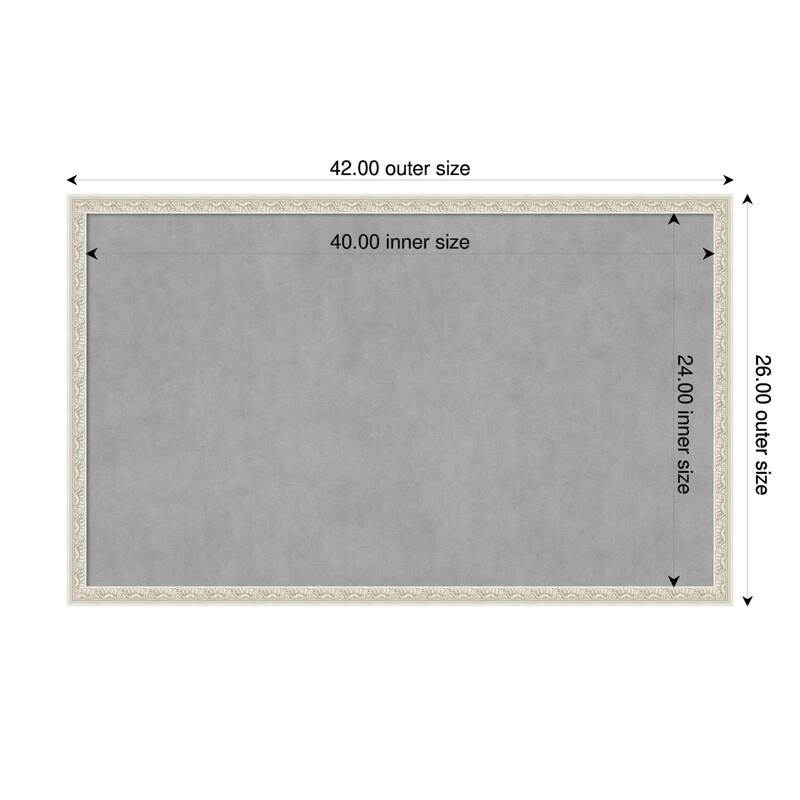 Amanti Art Bethany Black Framed - 42 x 26 in - Bethany Silver