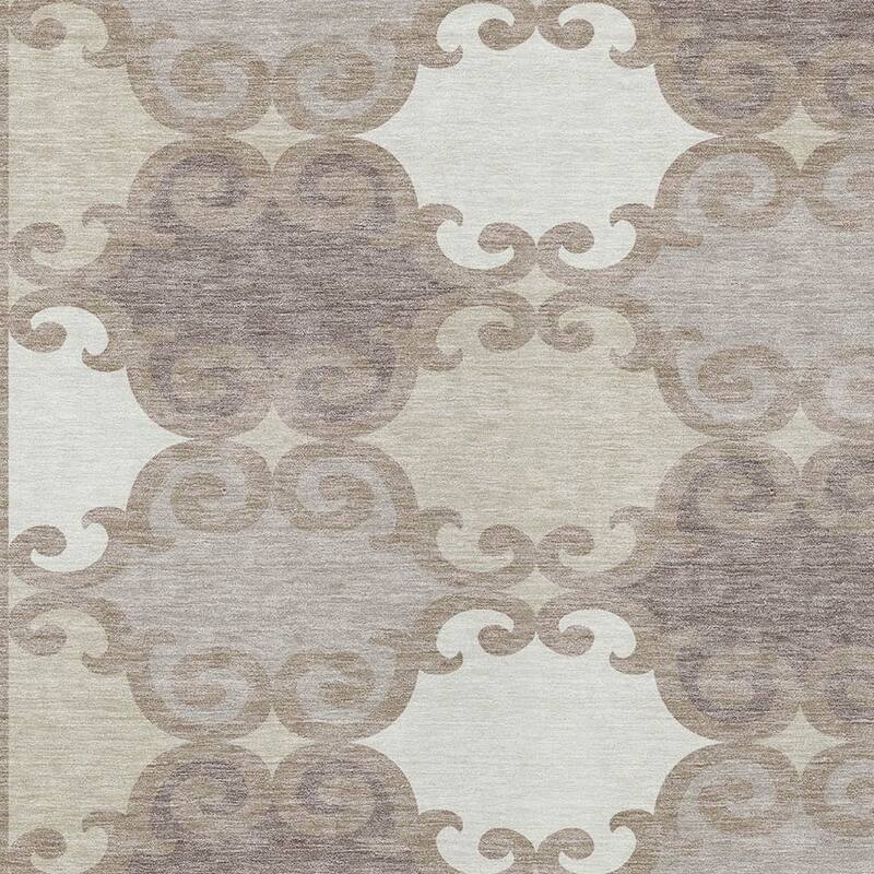 HomeRoots Trellis Transitional Rectangle Outdoor Rug