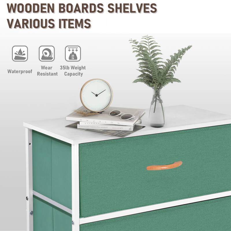 VredHom 5 Drawers Vertical Dresser Storage Tower
