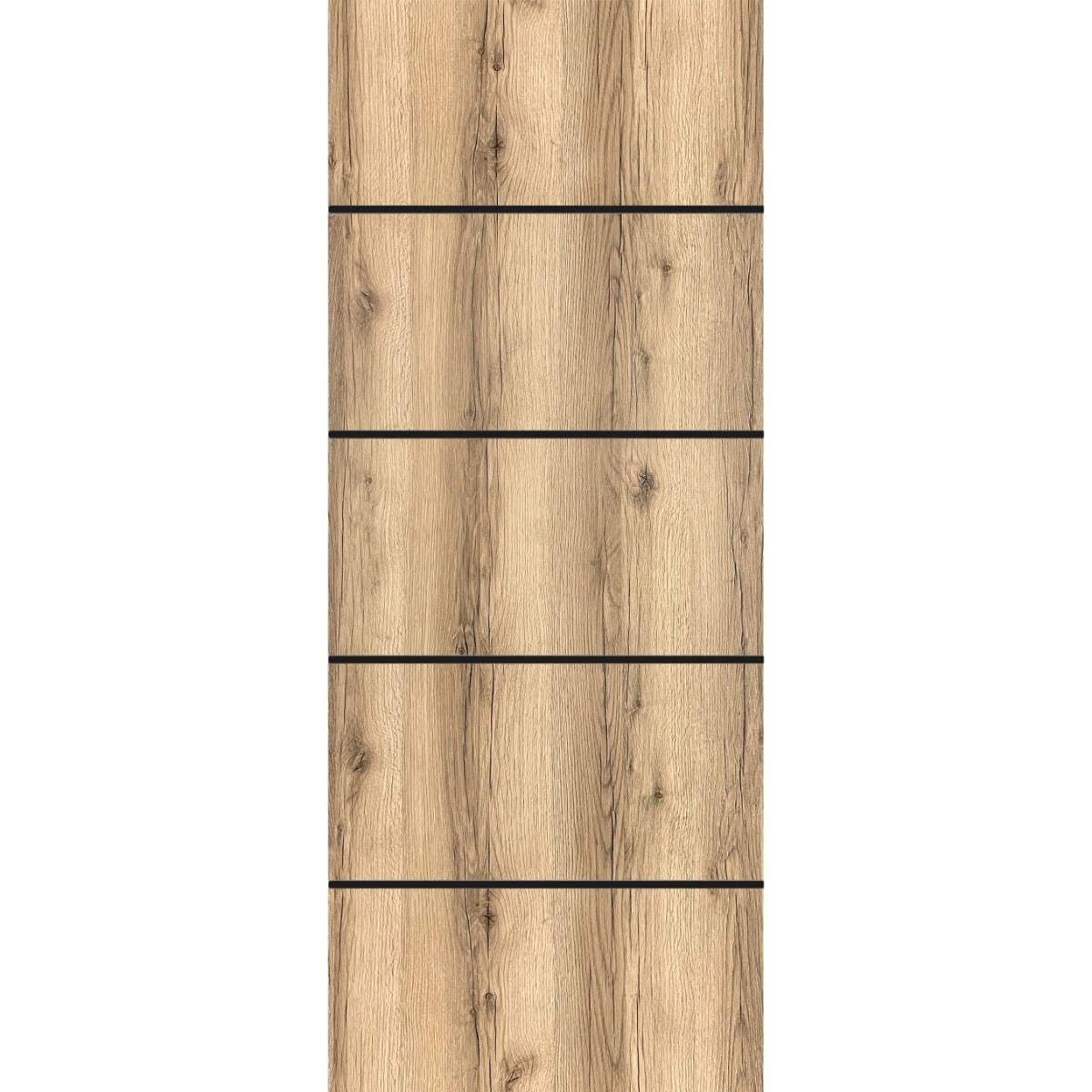 SartoDoors Planum 0015 | Bedroom Door Barn Door | Solid Wood | 18x80, Oak Bathroom Door Pantry Door Closet Door