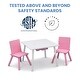 preview thumbnail 7 of 8, Kids Table and Chair Set with Storage (2 Chairs Included)