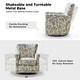preview thumbnail 50 of 53, HULALA HOME Georg Transitional Floral Fabric Swivel Rocker Chair with Removable Backrest and Rolled Armrest Set of 2
