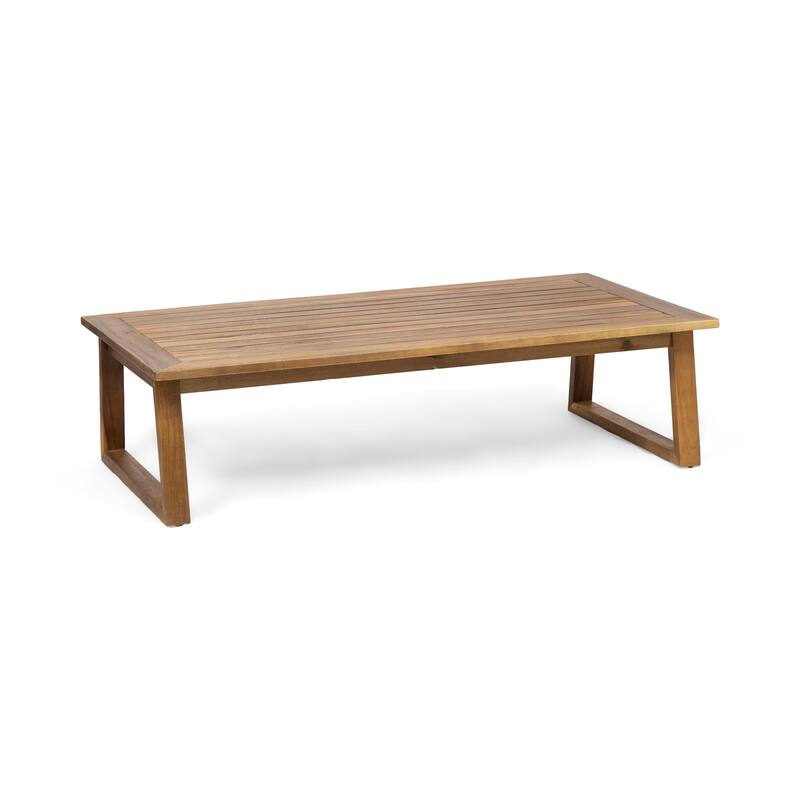 Belgian Outdoor Acacia Wood Chat Set by Christopher Knight Home