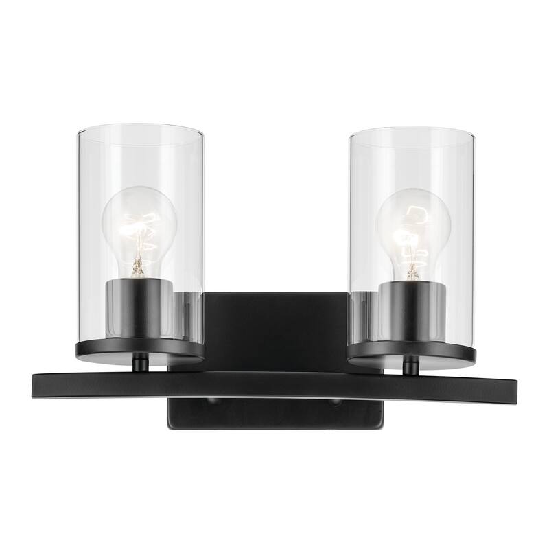Kichler Lighting Crosby Bathroom Vanity Light with Clear Glass
