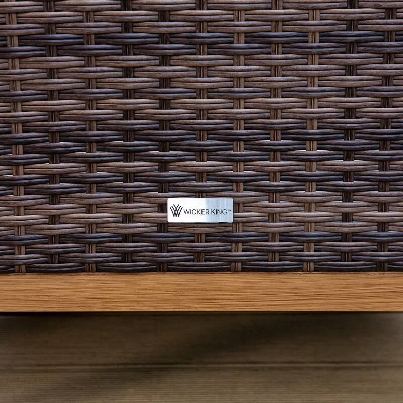 6/9-piece Patio Rattan Wicker Patio Furniture Set Swivel Rocking Chair Conversation Set