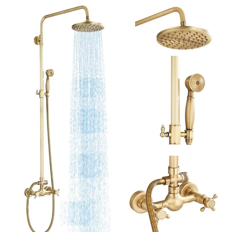 Shower System Bathroom Shower Faucet Set with 8 Inch Rainfall Shower Head