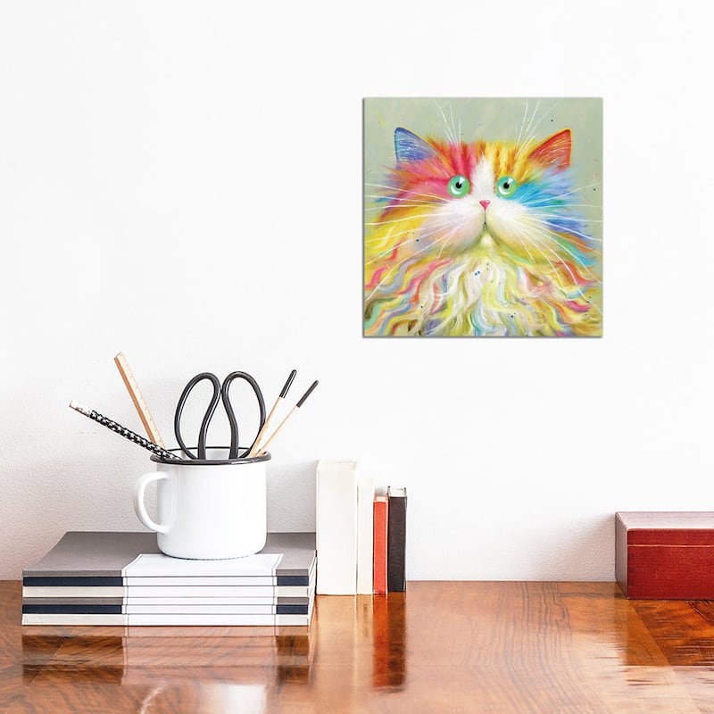 iCanvas "Mousta Chou" by Kim Haskins Canvas Print - 12x12x0.75