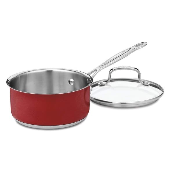 Cuisinart CS19-16MR Chef's Classic Stainless 1-1/2-Quart Saucepan with  Cover, Metallic Red - Bed Bath & Beyond - 22547249