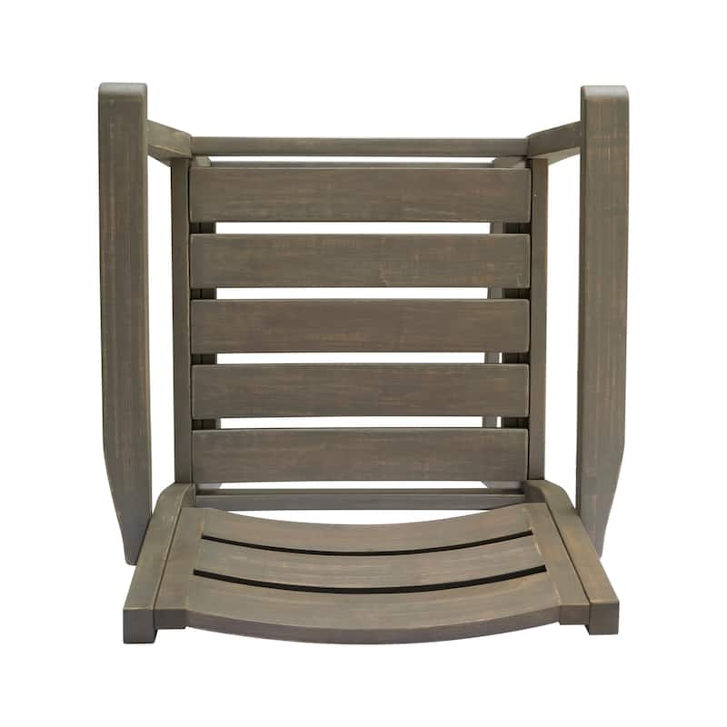 Stamford Outdoor Acacia Barstool (Set of 4) by Christopher Knight Home