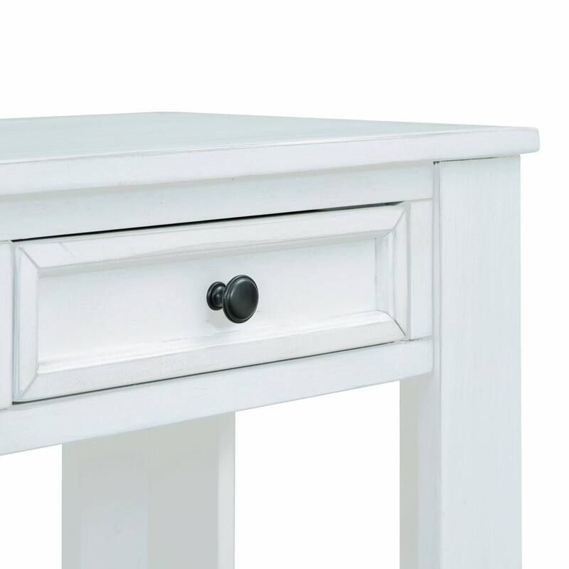 63'' Console Table with Storage Drawers and Bottom Shelf