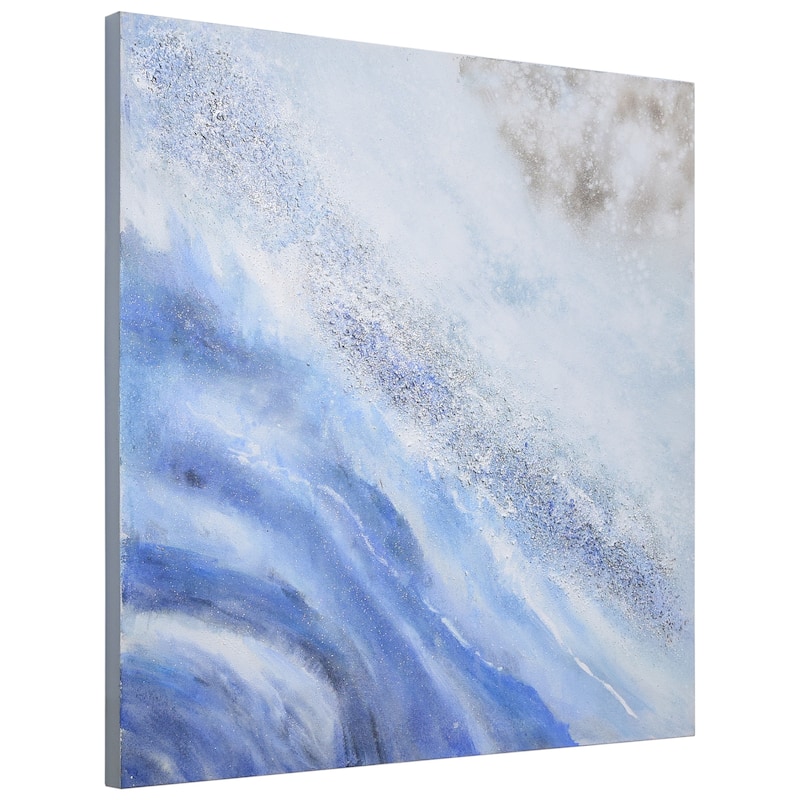 Ocean Elixer Textured Metallic Hand Painted Wall Art by Martin Edwards
