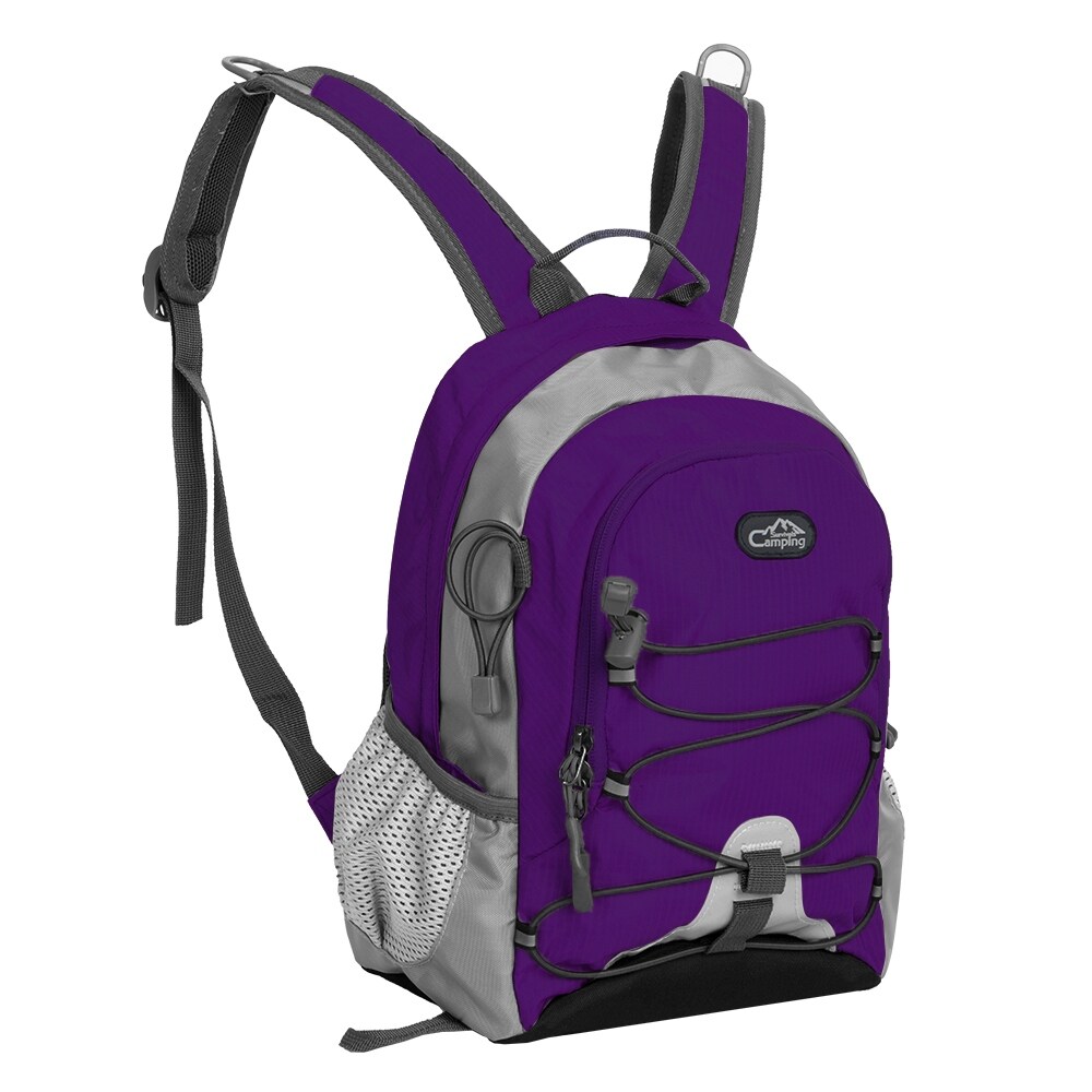 purple hiking backpack