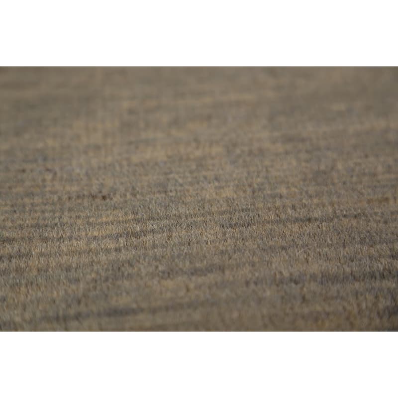 Beige & Gray Gabbeh Modern Rug Handmade Wool Carpet - 4'2" x 5'10"