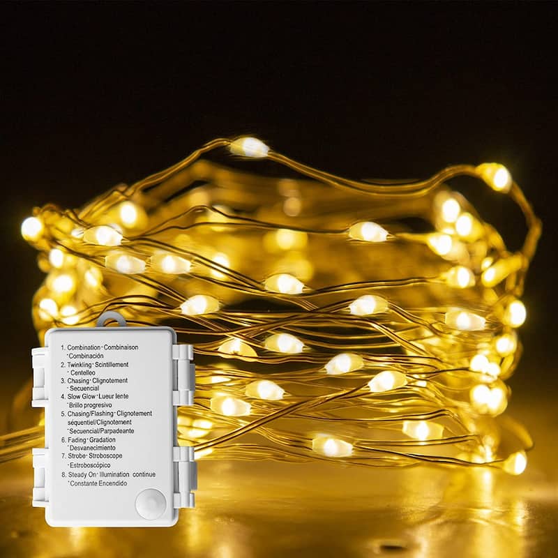Fairy Light Battery Operated with 8 Modes 50 LEDs String Lights
