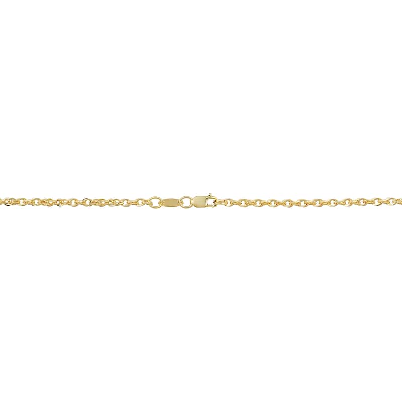 Solid 14k Yellow Gold Filled 2.4 mm Double Cable Link Chain Necklace (16, 18, 20, 24 or 30 inches)
