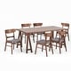 preview thumbnail 48 of 58, Idalia Mid-Century Modern 7 Piece Dining Set by Christopher Knight Home