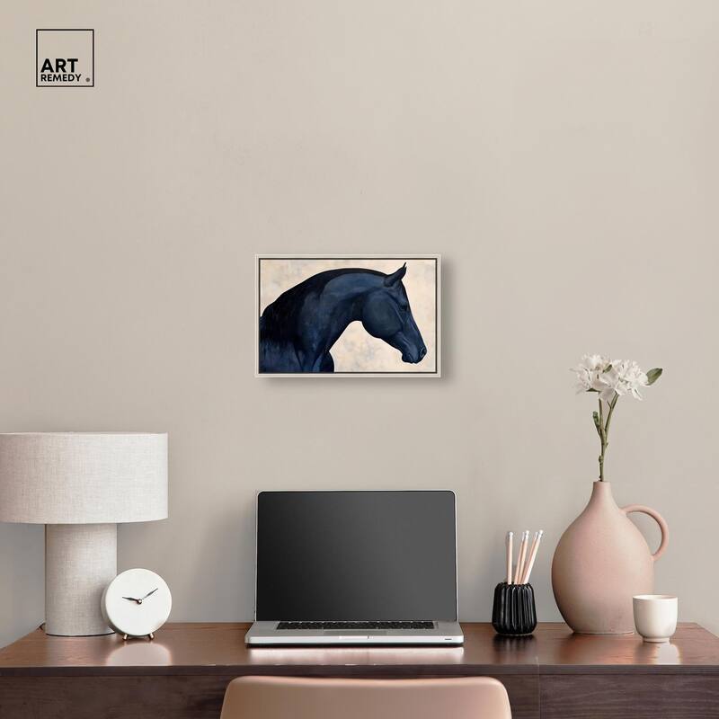 Blue Horse II Canvas by Art Remedy