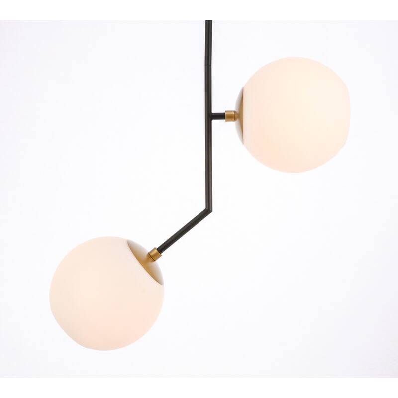 Bastina 20-Inch 1-DownLight Frosted Glass Pendant