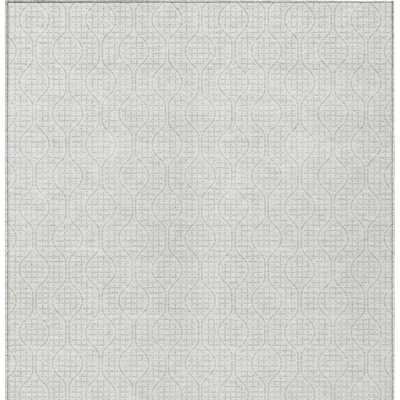HomeRoots Geometric Transitional Rectangle Outdoor Rug