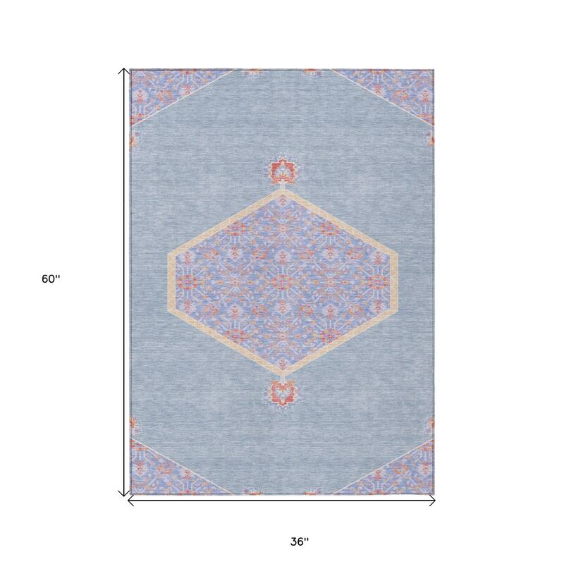 HomeRoots Oriental Traditional Rectangle Outdoor Rug