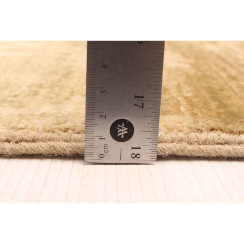 ECARPETGALLERY Hand-knotted Peshawar Ziegler Olive Wool Rug - 6'5 x 8'0