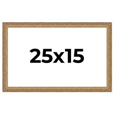 25x15 Frame Red Solid Wood Picture Frame Width 1.75 Inches | Interior Frame Depth 1 13/16 Inches