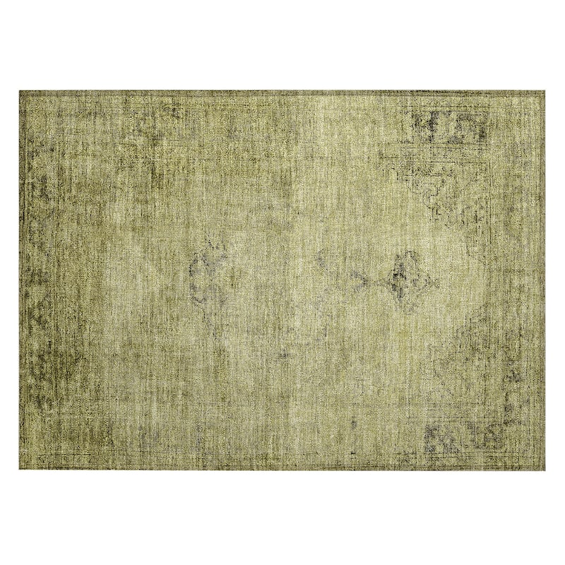 Machine Washable Indoor/ Outdoor Chantille Traditional Vintage Rug
