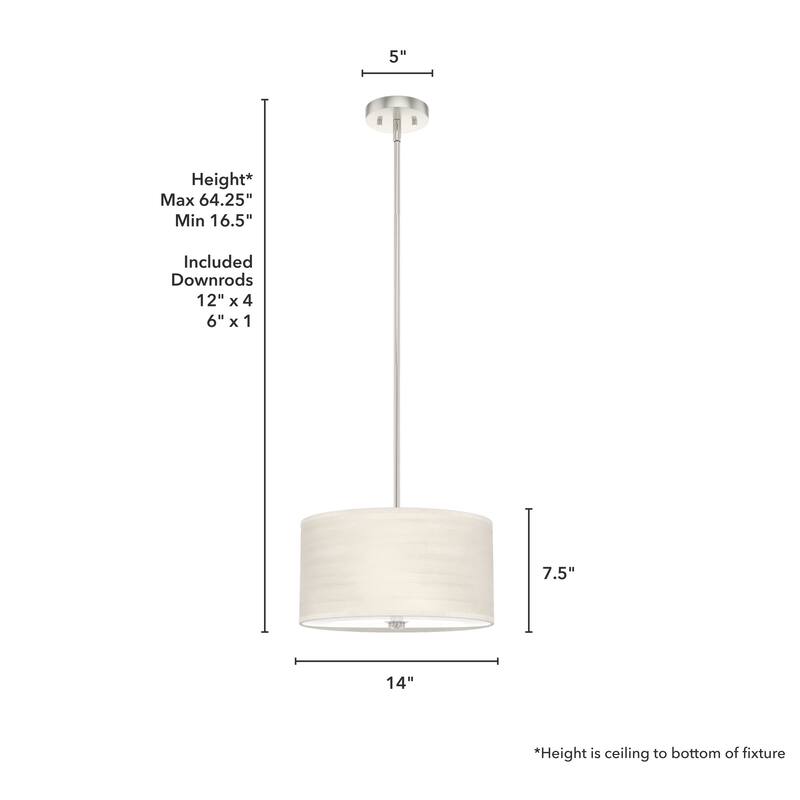 Hunter Solhaven Drum Pendant Light