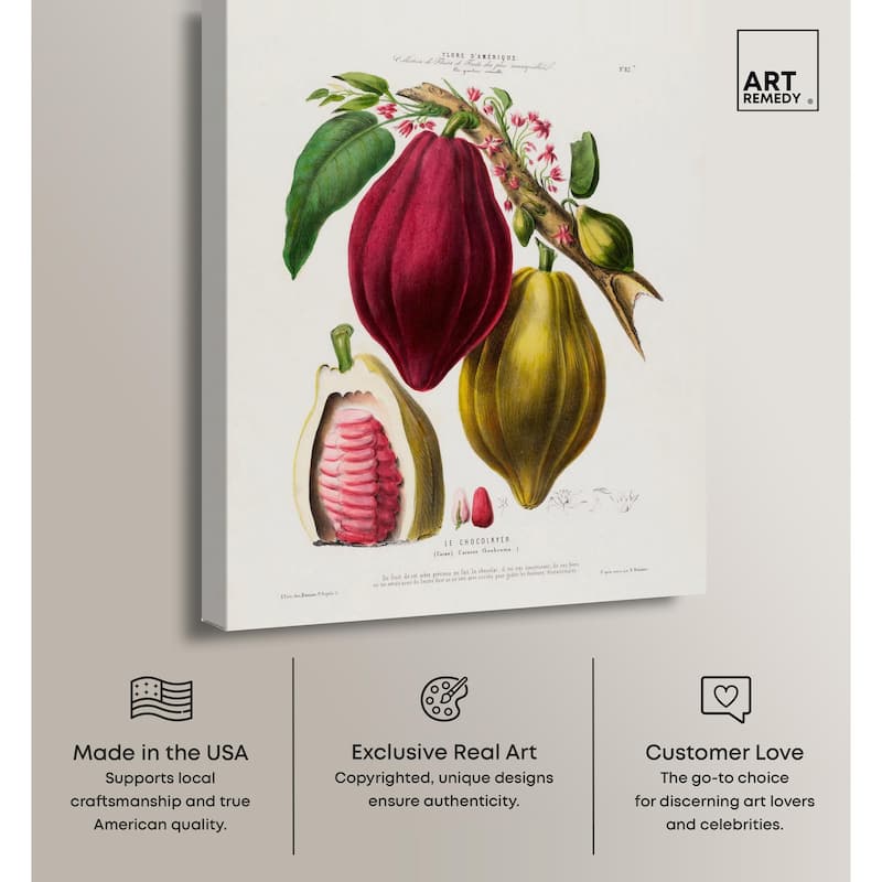 Cocoa Cacao by Etienne Denisse Canvas by Art Remedy, Gallery Wrapped