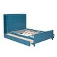 preview thumbnail 9 of 27, Full Size Platform Kids Bed Frame with Storage Shelves, 4-Drawers & Elegant Headboard for Modern Style and Functionality, Blue