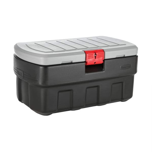 Rubbermaid 35 Gallon Black Action Packer Lockable Latch Storage Box Tote, Single - 13.77 - Bed Bath & Beyond