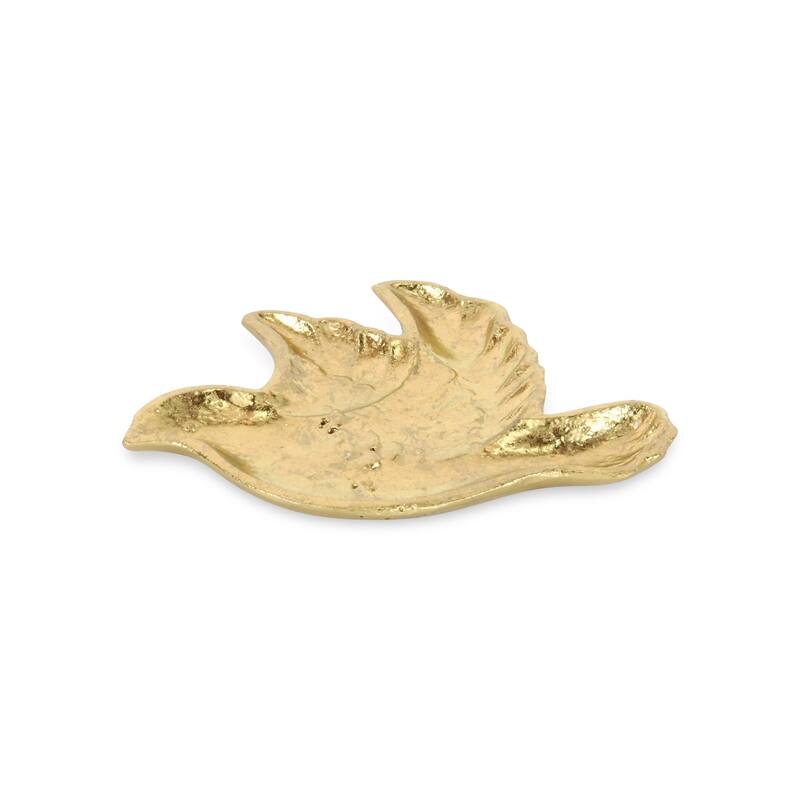 Lirondelle Gold Cast Iron Dove Decor Dish - Gold