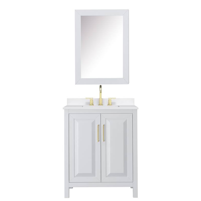 Wyndham Collection WCV252530S-QTZ-US3MED Daria 30" Free Standing
