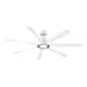 Option Matte White with Brushed Satin Brass Accents