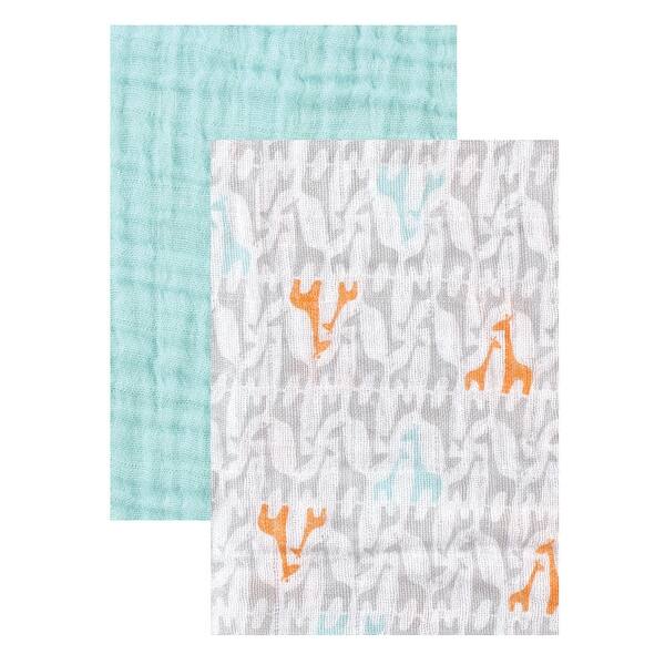 slide 1 of 1, Yoga Sprout Baby Boy Cotton Muslin Swaddle Blankets, Giraffe, One Size - Giraffe - One Size One Size - Giraffe