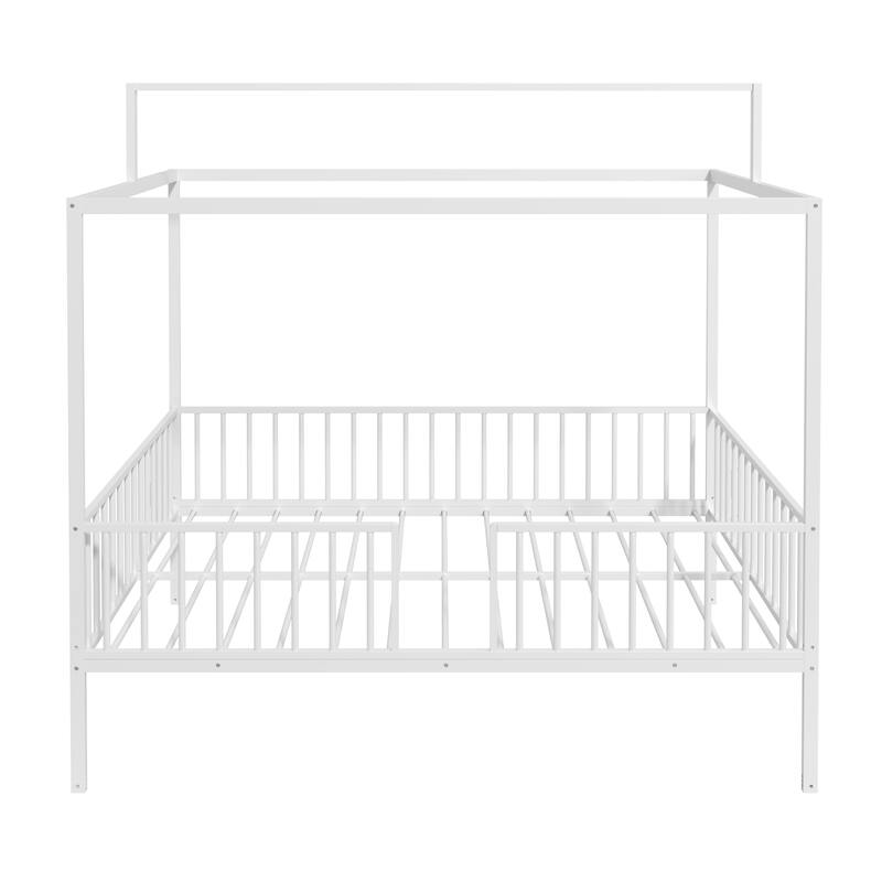 3-in-1 Convertible Montessori Metal Floor Bed by Harper&Bright Designs