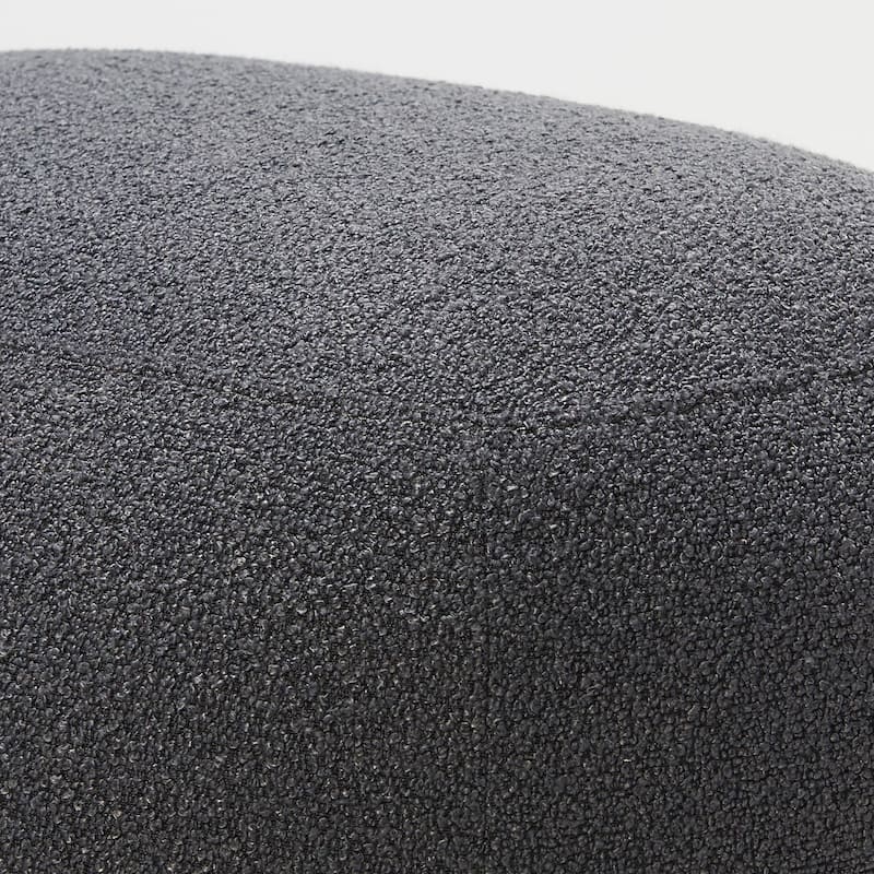 KINWELL 23" W Boucle Upholstered Footstool Ottoman Sofa Chair Footrest