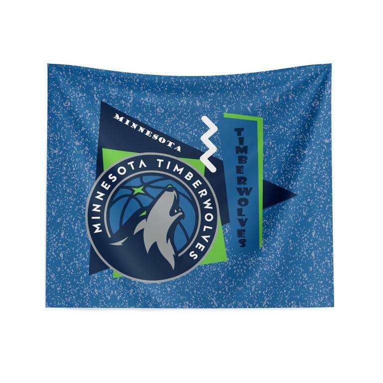 NBA Funky Fresh Printed Wall Hanging - 34" x 40" - Minnesota Timberwolves