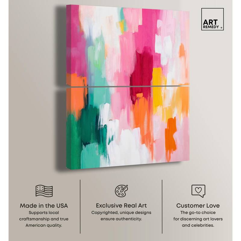 Playful Palette III Canvas Set of 2 by Art Remedy, Gallery Wrapped