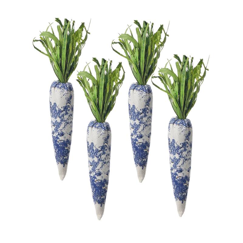 Chinoiserie Easter Carrot 7.75" Box Of 4