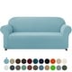 preview thumbnail 56 of 93, Subrtex Stretch Loveseat Slipcover 1 Piece Spandex Furniture Protector Steel Blue