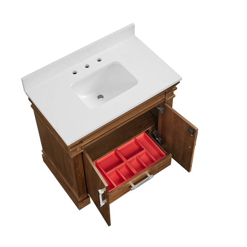 Frank Lloyd Wright USONIA® Harmony 36-inch Wood Sink Vanity