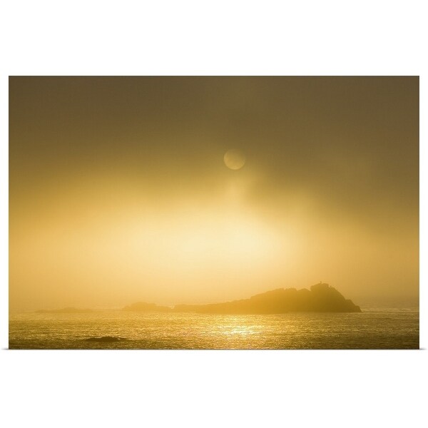 "Sunset Over Pacific Ocean" Poster Print